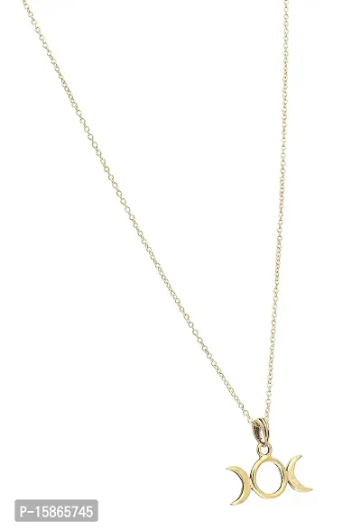 FashMade Trendy Choker Necklace set silver golden red white For Women/Girls (Golden7)-thumb2