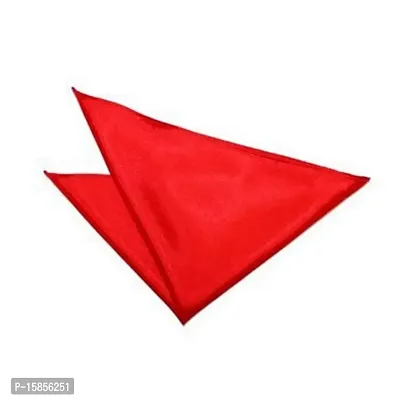 FashMade Men's Formal Causal Pocket-square(Pocket Hanky) 20 types (Click for more Options) (Red)-thumb0