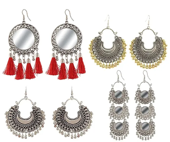 FashMade Earrings Combo-Pack of 4