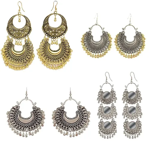 FashMade Earrings Combo-Pack of 4