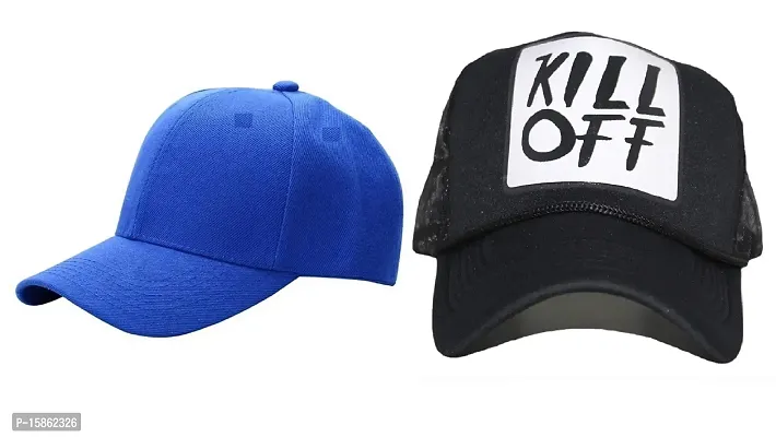 Michelangelo Unisex Caps Combo Pack of Two 2 (as Show in Picture) Kill OFF-4108 Multicolour-thumb0