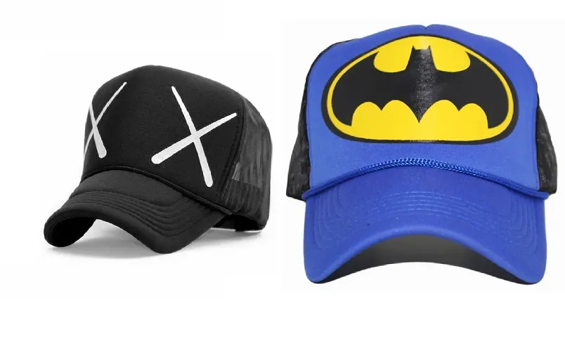 Michelangelo Batman Half Net and XX Half Net Cap Combo for Men/Girl/Womens Unisex Cap