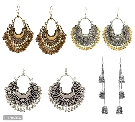 FashMade Earrings Combo-Pack of 4
