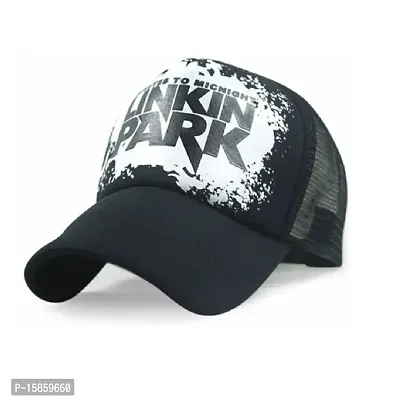 Michelangelo Black Baseball Cap and Black Linkin Park Half Net Unisex Cap Combo-thumb2