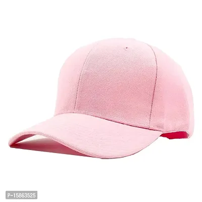 FashMade Women's Synthetic Cap (baby pink--_Pink_Free Size)