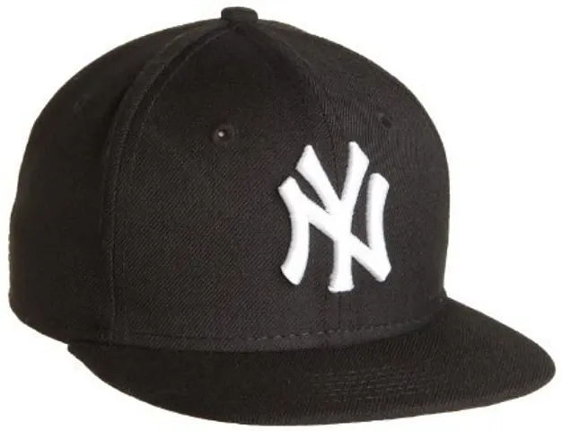 Michelangelo NY Men's Cotton Snapback Cap (Black, White)