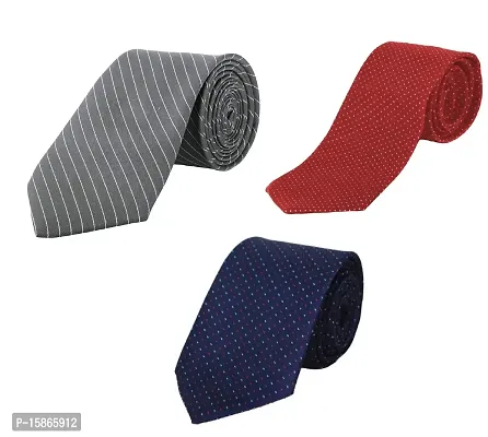 Michelangelo Boy/Men's Tie Combo Self Design Micro Fiber As Show in Picture 3-TIE-1111-1152-1146