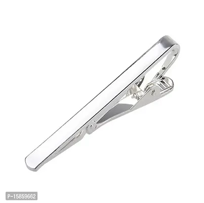 Michelangelo Silver Tie Pin Plain For Men-thumb0