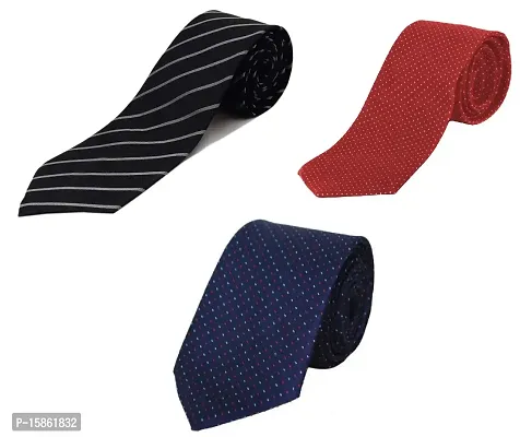 Michelangelo Boy/Men's Tie Combo Self Design Micro Fiber As Show in Picture 3-TIE-1111-1152-1148