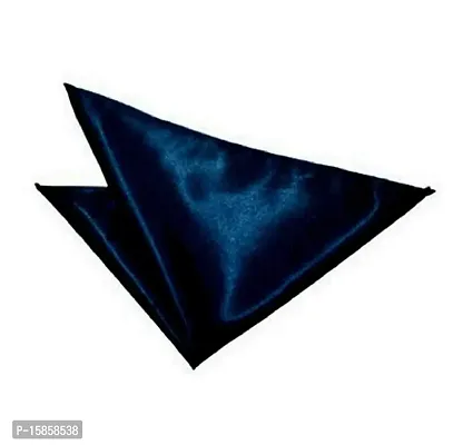 FashMade Men's Formal Causal Pocket-square(Pocket Hanky) 20 types (Click for more Options) (Navy Blue)-thumb0