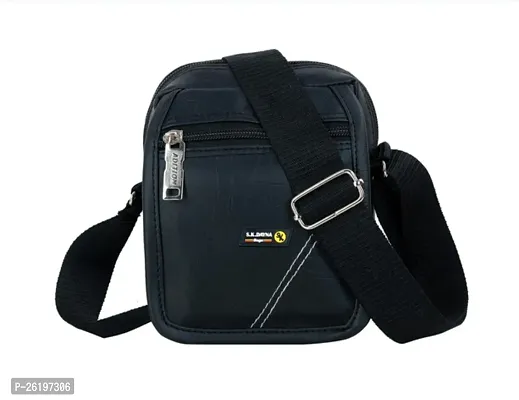 Leather Sling Cross Body Travel Office Business Messenger One Side Shoulder Bag for Men Women