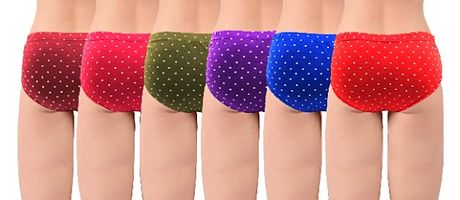 TRENDY HEART PRINT PANTY {PACK OF 6}-thumb1