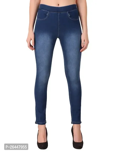 Stylish Lycra Solid Jeggings For Women