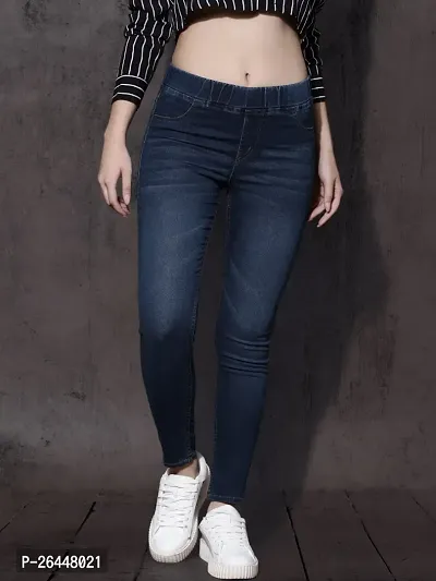 Stylish Lycra Solid Jeggings For Women