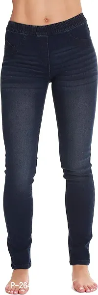 Stylish Lycra Solid Jeggings For Women