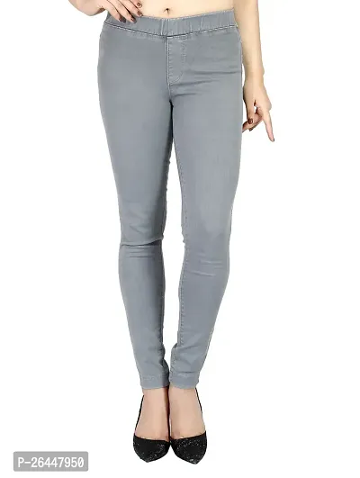 Stylish Lycra Solid Jeggings For Women