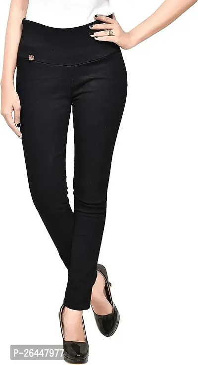 Stylish Lycra Solid Jeggings For Women-thumb0