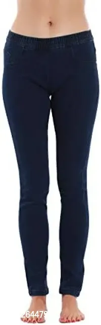 Stylish Lycra Solid Jeggings For Women-thumb0