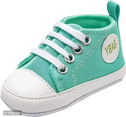 Comfortable Green PU Slip-On Sneakers For Girls