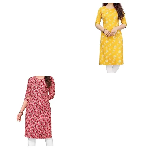 Trendy Straight Crepe Kurta Combo For Women