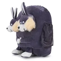 Double Face Elephant And Grey Bunny Bag Soft Material School Bag For Kids Plush Backpack Cartoon Toy | Children's Gifts Boy/Girl/Baby For Kids (Age 2 to 6 Year) and Suitable For Nursery,UKG,NKG-thumb4