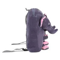 Double Face Elephant And Grey Bunny Bag Soft Material School Bag For Kids Plush Backpack Cartoon Toy | Children's Gifts Boy/Girl/Baby For Kids (Age 2 to 6 Year) and Suitable For Nursery,UKG,NKG-thumb3