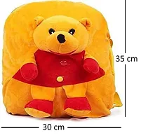 Pooh And Elephant Bag Soft Material School Bag For Kids Plush Backpack Cartoon Toy | Children's Gifts Boy/Girl/Baby/ Decor For Kids (Age 2 to 6 Year) and Suitable For Nursery,UKG,NKG Student-thumb1