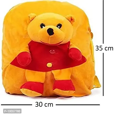 Pooh And Elephant Bag Soft Material School Bag For Kids Plush Backpack Cartoon Toy | Children's Gifts Boy/Girl/Baby/ Decor For Kids (Age 2 to 6 Year) and Suitable For Nursery,UKG,NKG Student-thumb2