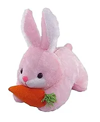 DTSM COLLECTION 1 Pcs Yellow Unicorn and 1 Pcs Pink Rabbit Carrot Plush Soft Toy Cute Kids Birthday Animal Baby Boys/Girls (Unicorn - 25 cm and Rabbit - 25 cm)-thumb2