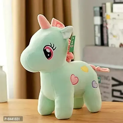 1 Pcs Green Unicorn High Quality Soft Toys Best Gift For Kids And Valentine, Anniversary, Couple etc. ( Green Unicorn - 25 cm )-thumb0