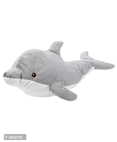 1 Pcs Grey Fish  High Quality Soft Toys Best Gift For Kids And Valentine, Anniversary, Couple etc.( Grey Fish -30cm )