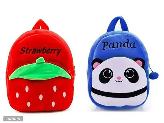 Strawberry And Blue Panda Bag-thumb0
