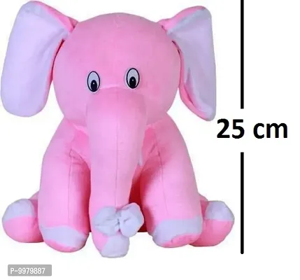 1 Pcs Pink Elephant And 1 Pcs Yellow Rabbit High Quality Soft Martial Toys ( Elephant - 25 cm And Rabbit - 25 cm )-thumb2