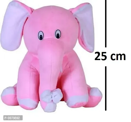 1 Pcs Pink Elephant And 1 Pcs Brown Rabbit High Quality Soft Martial Toys ( Elephant - 25 cm And Rabbit - 25 cm )-thumb2