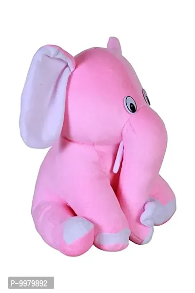 1 Pcs Pink Elephant And 1 Pcs Brown Rabbit High Quality Soft Martial Toys ( Elephant - 25 cm And Rabbit - 25 cm )-thumb4