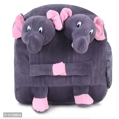 Double Face Elephant Bag Soft Material School Bag For Kids Plush Backpack Carto and Suitable For Nursery,UKG,NKG