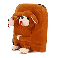 Double Face Dog Bag Soft Material School Bag For Kids Plush Backpack Carto and Suitable For Nursery,UKG,NKG-thumb3