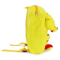 Double Face Pooh Bag Soft Material School Bag For Kids Plush Backpack Carto and Suitable For Nursery,UKG,NKG-thumb2