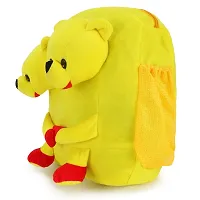 Double Face Pooh Bag Soft Material School Bag For Kids Plush Backpack Carto and Suitable For Nursery,UKG,NKG-thumb4