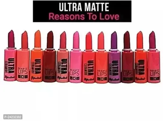 Tilkor Ultra Ceramide Matte Lipstick Pack Of 12, 5 G