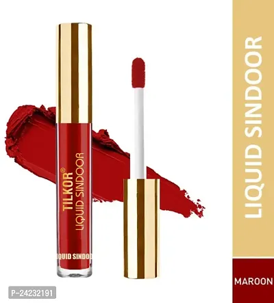 Tilkor Lasting Waterproof Bridal Makeup Sindoor Lasting Waterproof Bridal Makeup Sindoor -Maroon