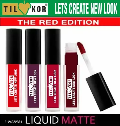 Tilkor Matte Lipstick -4 Colours, 22 Ml