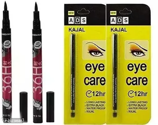 Tilkor Beauty Ads Kajal H36 Eye Liner -4 Pieces Set
