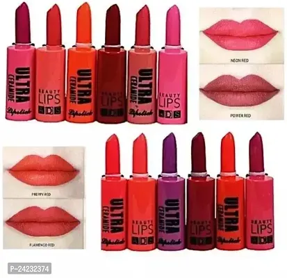 Tilkor Ultra Ceramide Matte Lipstick Pack Of 12 -12 Colors, 5 G-thumb0