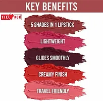 Tilkor 5In 1 Lipstick -5Color, 17 G-thumb1