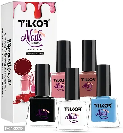Tilkor Nail Polish Linty And Viola And Sunny Side Up Quick-Drying