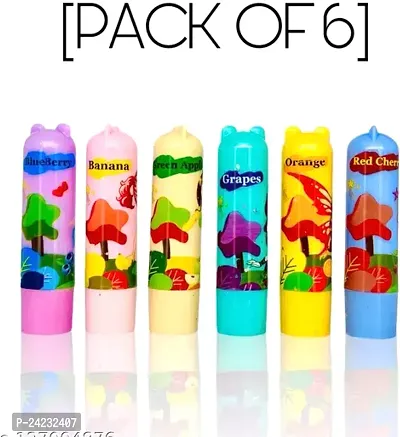 Tilkor Strawberry Lip Balm For Smooth And Attractive Lips Strawberry -Pack Of 6, 30 G-thumb0