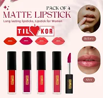 Tilkor Matte Mini Lipstick -Red, 18 Ml-thumb1