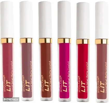 Beautiful Assorted Lipsticks Combo Of 6-thumb0