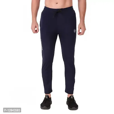 WINPLAYER Men's and Boy's 4 Way Lycra Track Pant|Trouser for Sports (Color-Navy Blue, Size-M)-thumb2